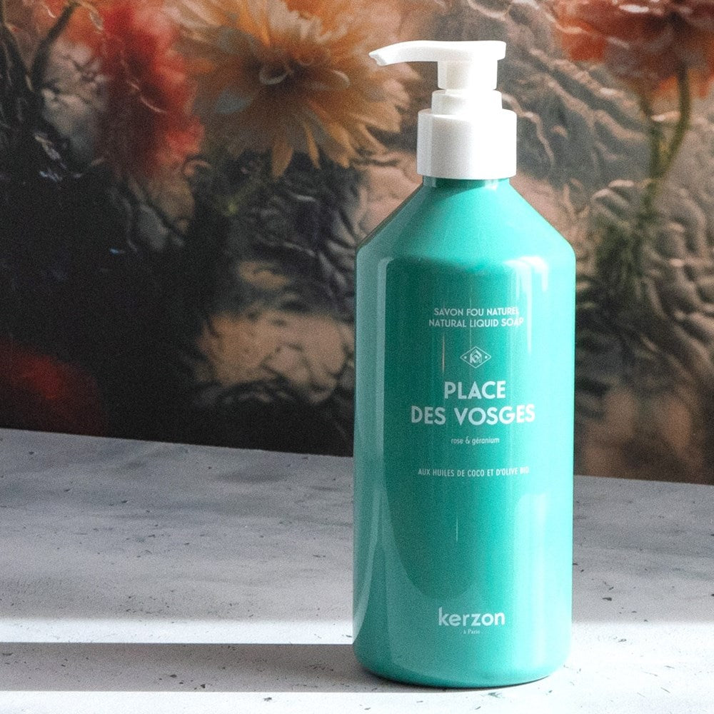 Lifestyle shot of Kerzon Natural Liquid Soap - Place des Vosges (16.67 oz)