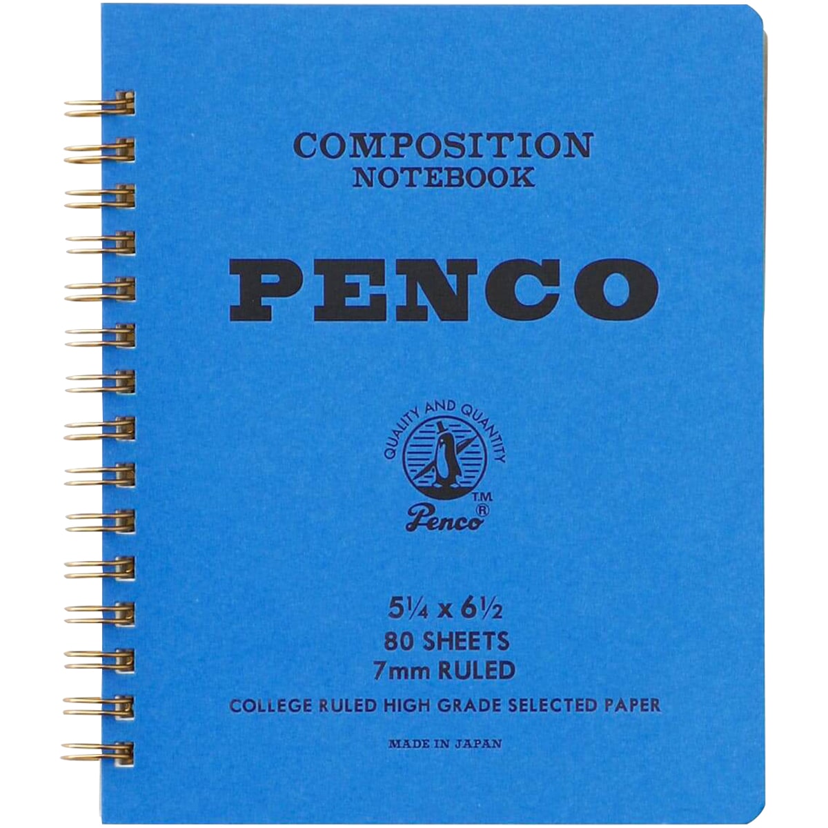 Penco Coil Spiral Notebook – Blue (80 pgs)