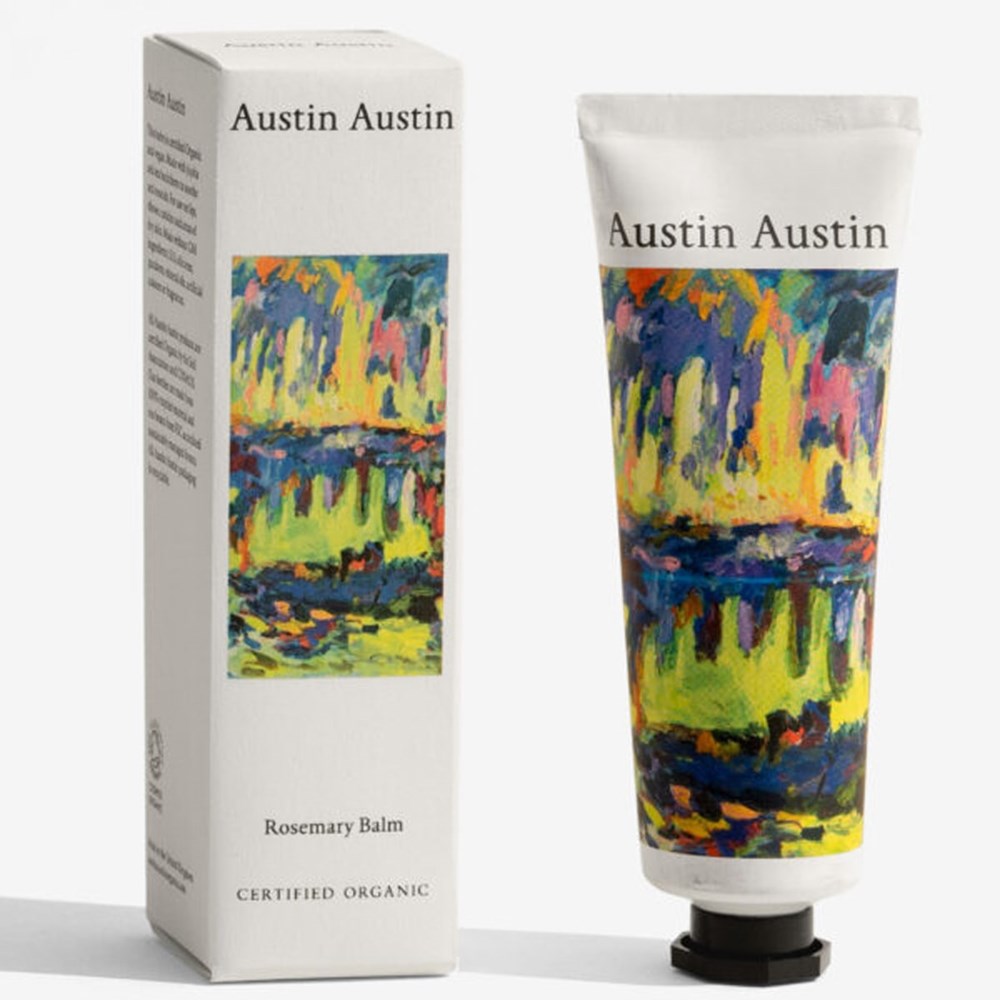 Austin Austin Rosemary Balm (1.69 oz) - product shown next to box. 