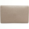 Delfonics Quitterie Card Case with Snap – Greige (1 pc) - back of product shown. 