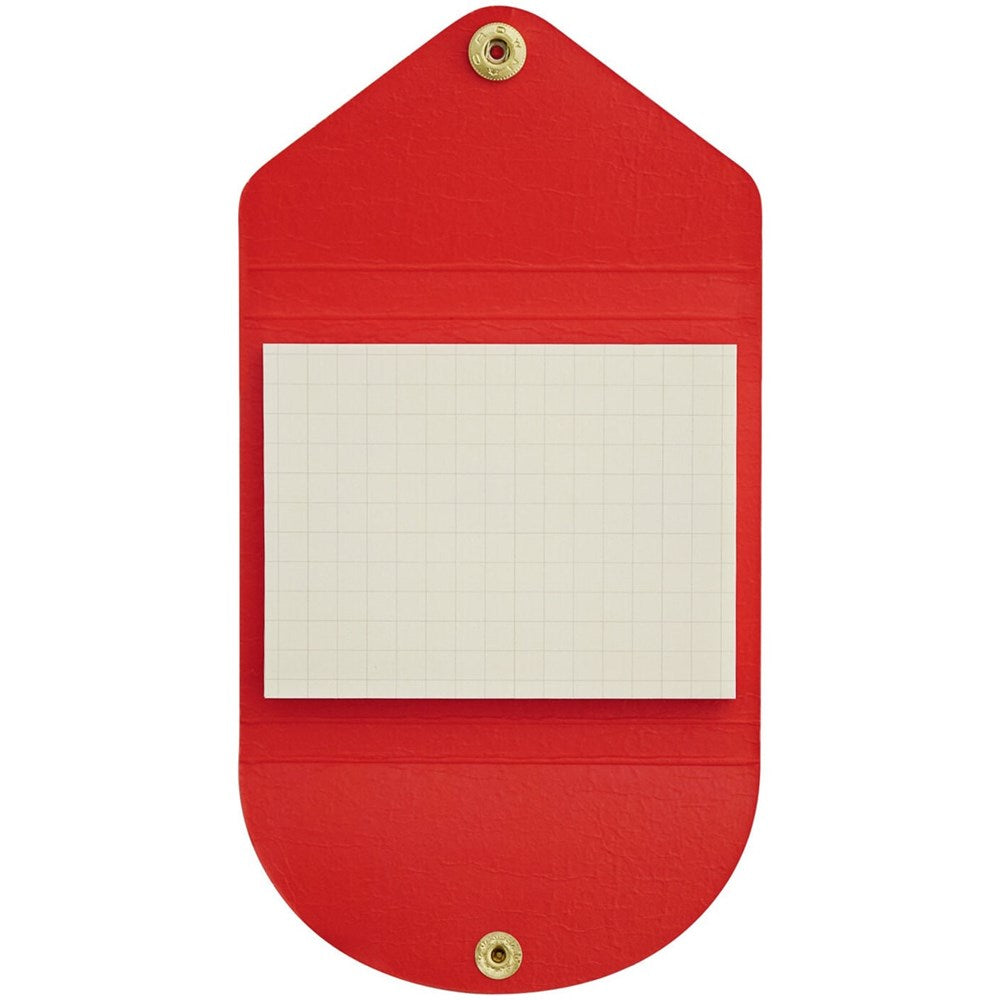 Life no Fusenshi Grid Sticky Notes - Orange (1 pc) - product shown open. 