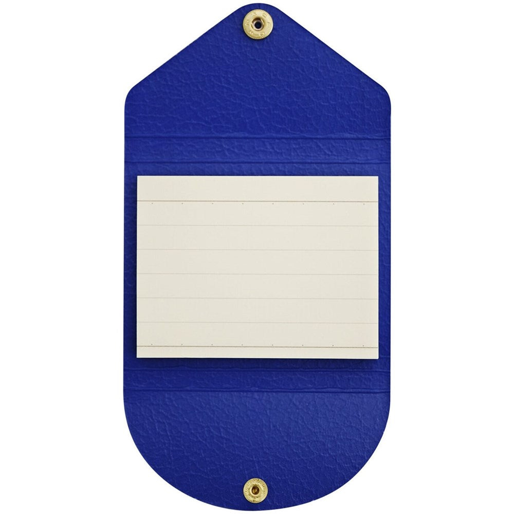 Life no Fusenshi Ruled Sticky Notes – Blue (1 pc) - product shown open. 