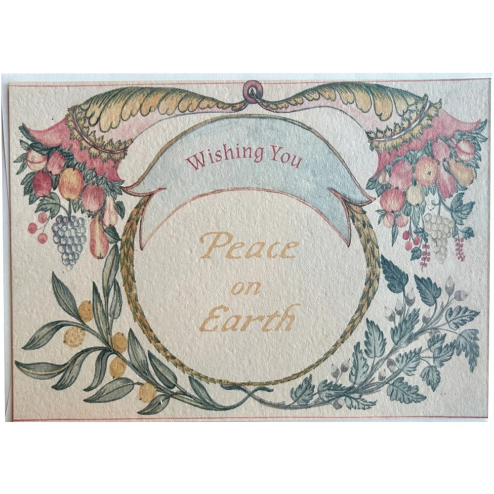 Parcel Peace On Earth Folk Certificate Card (1 pc)