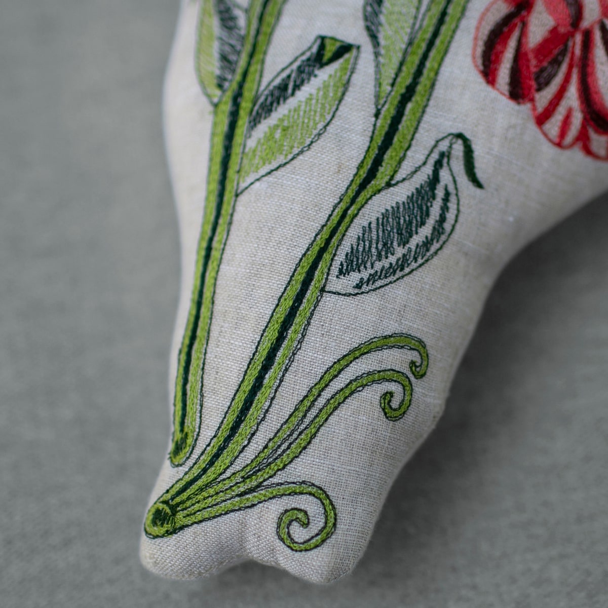 Close up of Skippy Cotton Poppies Pillow (1 pc)