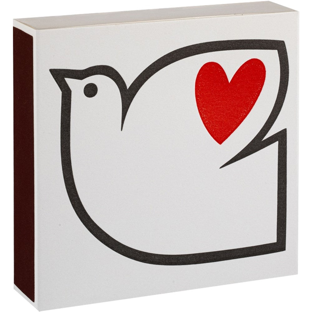 Archivist Dove Matchbox (1 box) - product shown from side. 