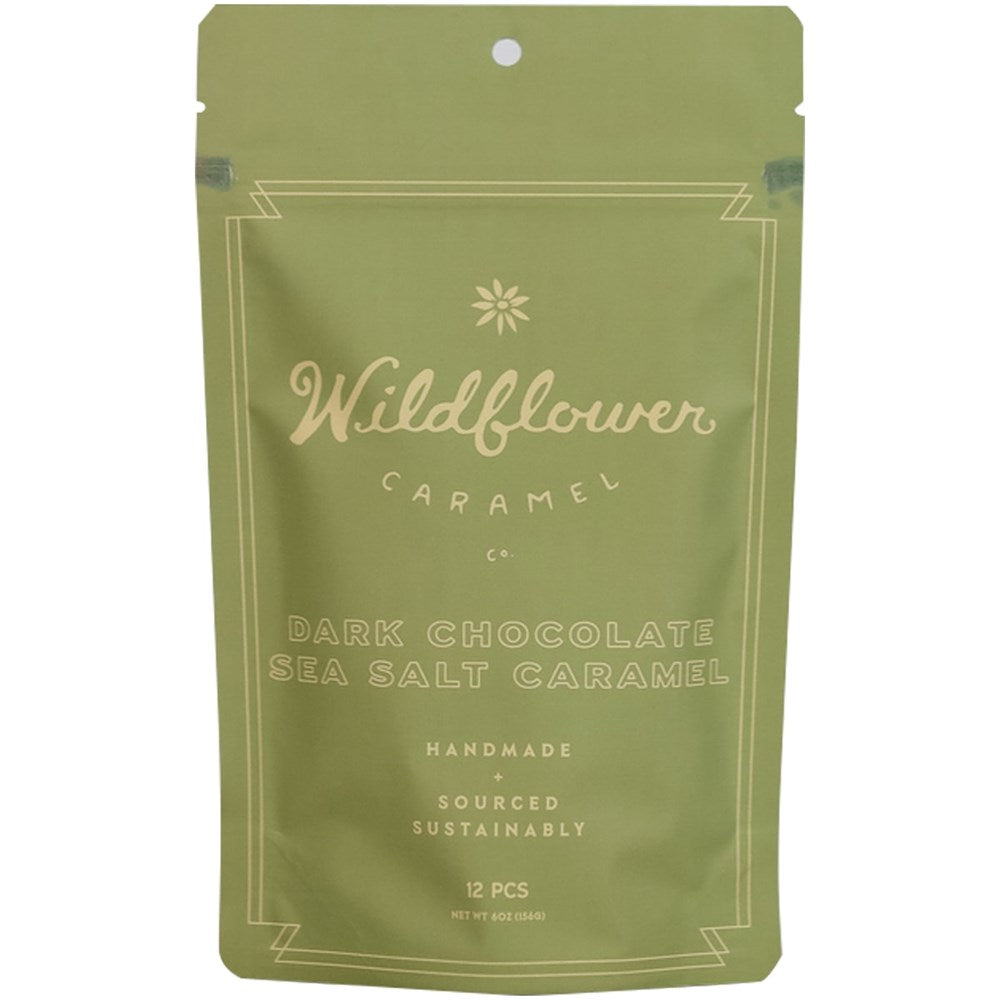 Wildflower Caramel Co. Dark Chocolate Sea Salt Caramel (6 oz)