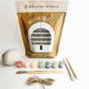 Breathe People DIY Air Dry Clay Kit – Make Your Own Wish Bell (1 kit) - product shown with all parts included. 