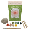 Breathe People DIY Air Dry Clay Kit – Make Your Own Incense Holder (1 kit) - product shown with everything thats included. 