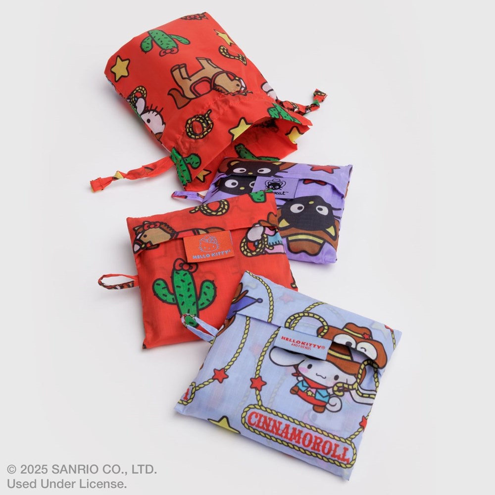 Baggu Standard Baggu Set – Hello Kitty & Friends Western (3 pcs)  - product shown in packaging. 