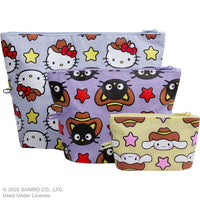 Baggu Go Pouch Set – Hello Kitty & Friends Western (3 pcs) 
