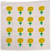 Nice Life Happy Flower Tea Towel (1 pc) shown flat