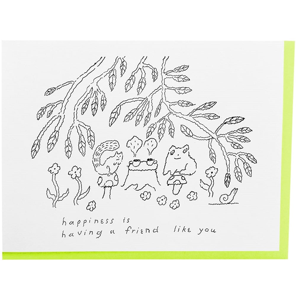 Nice Life Happiness Is Friend Card (1 pc)