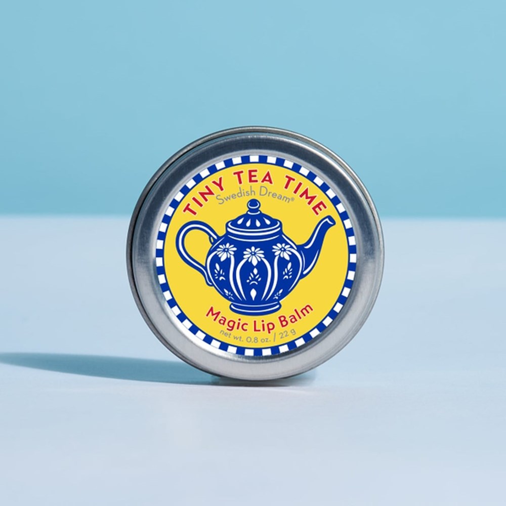 Kalastyle Soap Co. Swedish Dream Tiny Tea Time Lip Balm (22 g) shown closed