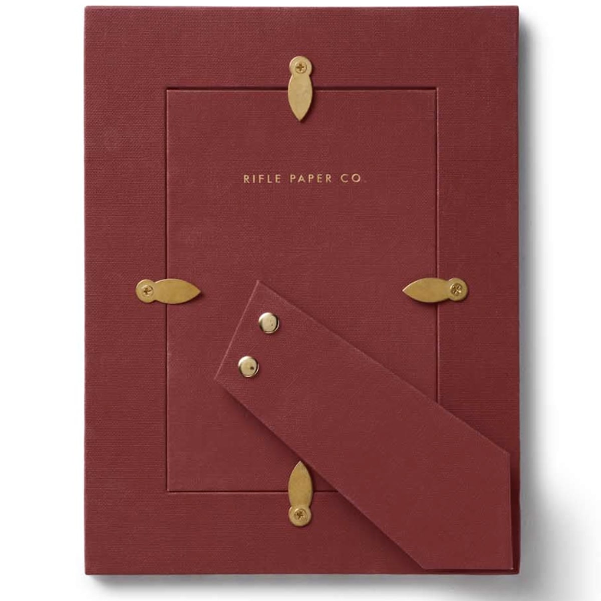 Rifle Paper Co. Delphine Paper Wrapped Picture Frame (1 pc) - product shown from back. 