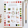 Emily Lex Studio Christmas Watercolor Workbook (1 pc) - back of product shown. 