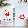 Emily Lex Studio Christmas Watercolor Workbook (1 pc) - inside of product shown. 