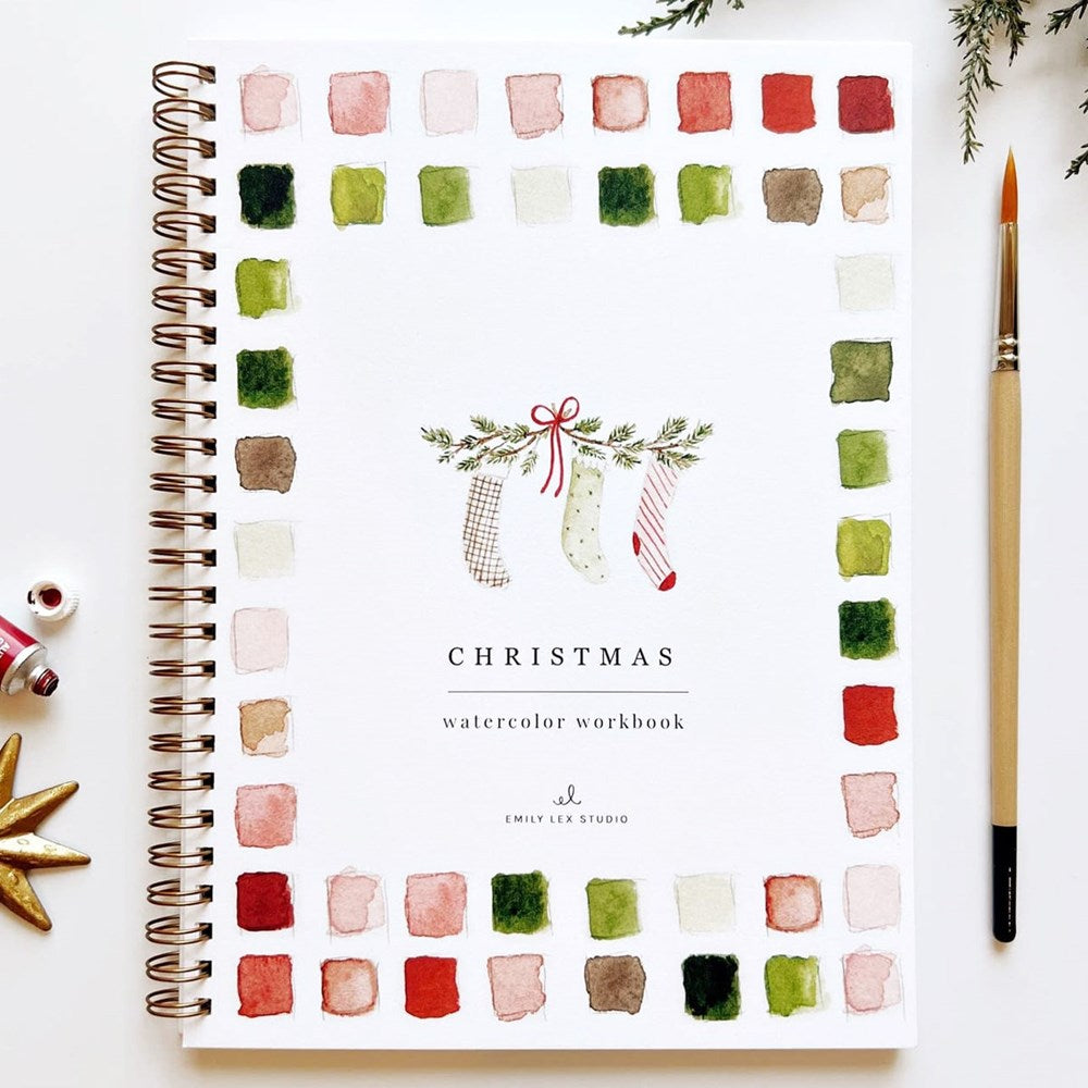 Emily Lex Studio Christmas Watercolor Workbook (1 pc)