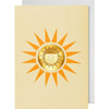 Octaevo Sun Greeting Card and Multi-use Metal Clip (1 pc) 