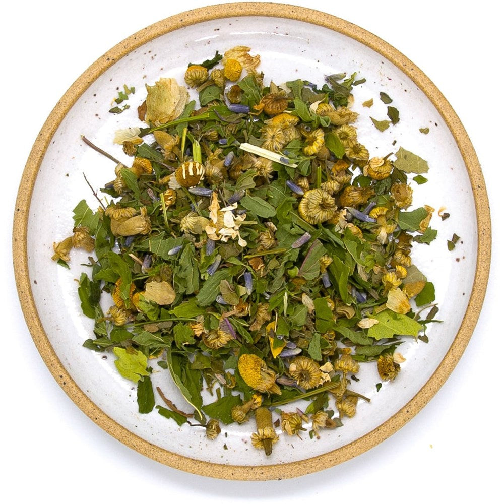 Wild & Tea ZZZs Herbal Tea (1.5 oz)  - product shown outside of package. 