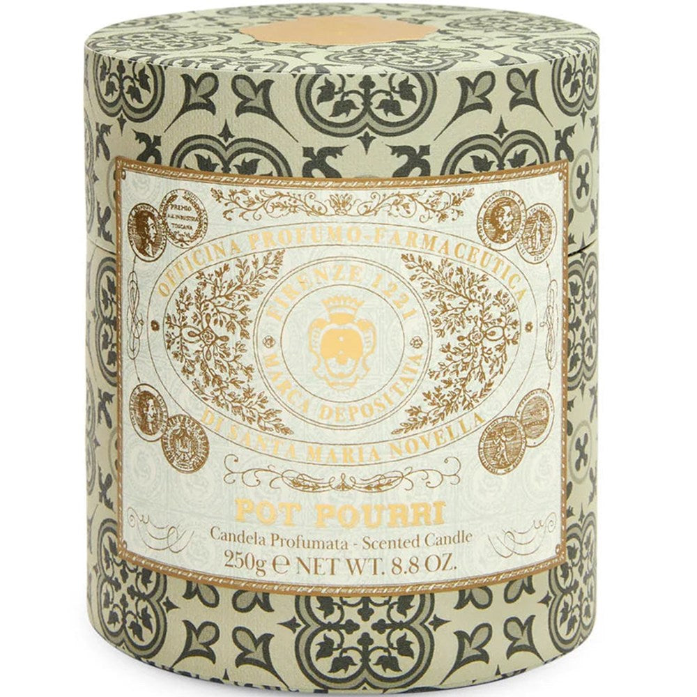 Santa Maria Novella Pot Pourri Scented Candle (250 g) - products packaging shown. 