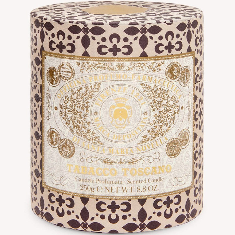 Santa Maria Novella Tabacco Toscano Scented Candle (250 g) - product's packaging shown. 