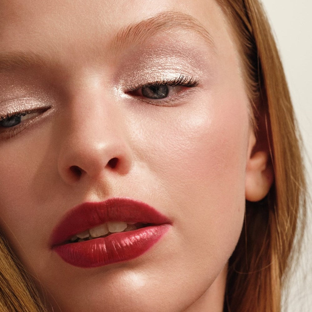 Chantecaille Eye Lumiere Liquid Eyeshadow - Tulle (4 ml)  - product shown on model. 