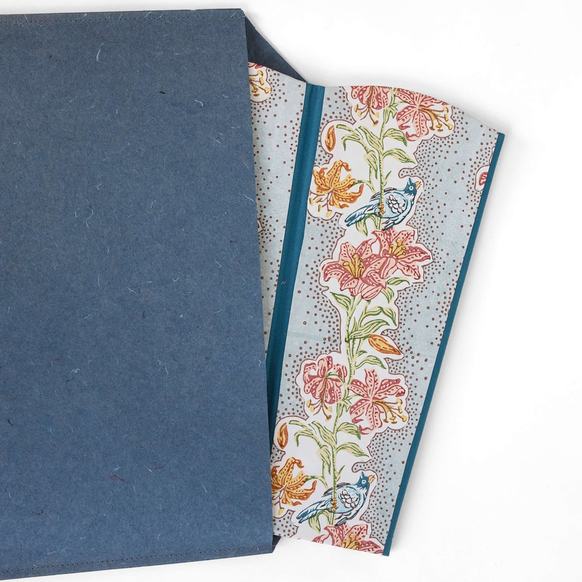 Craft Boat Block Printed Scalloped Collapsible Basket (1 pc) - product shown in blue packaging (not included)