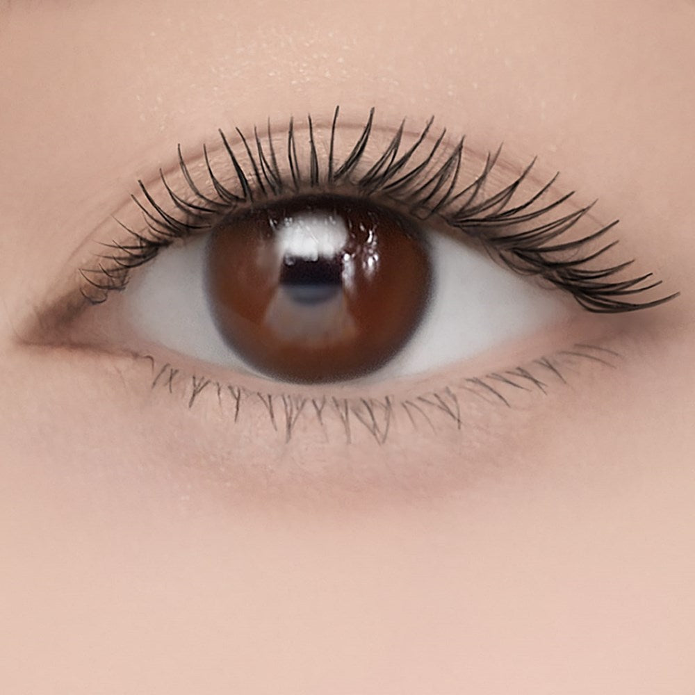 Paul & Joe Beaute Mascara 01 (7.5 ml) - product shown on eye close up. 