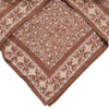 Kasih Co-op Hand Dyed Batik Bandana - Mocha Perfection, Brown, Mocha Mousse (1 pc) - product shown close up. 