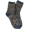 Forest Friends Socks - Charcoal