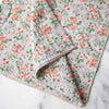 Tiepology Rose Garden Cotton Scarf - Sage/Coral (1 pc) - product shown on marble counter top.