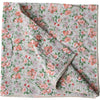 Tiepology Rose Garden Cotton Scarf - Sage/Coral (1 pc)