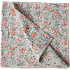 Rose Garden Cotton Scarf - Sage & Coral Green