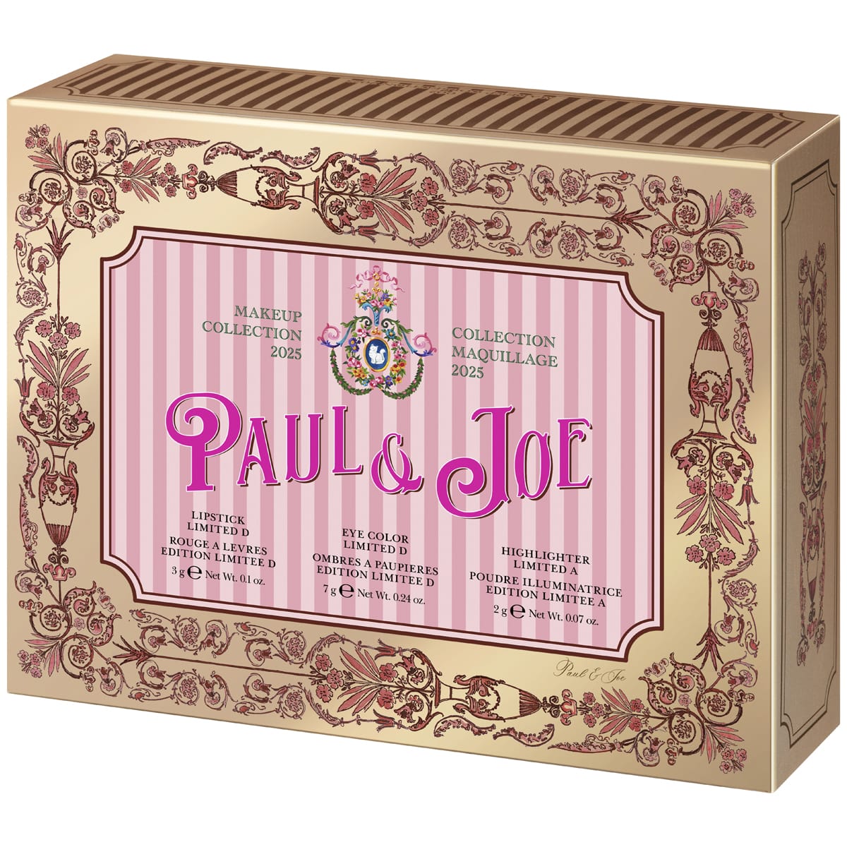 Paul & Joe Makeup Collection 2025 – Flapper Dress (001) (4 pcs) - product packaging shown. 