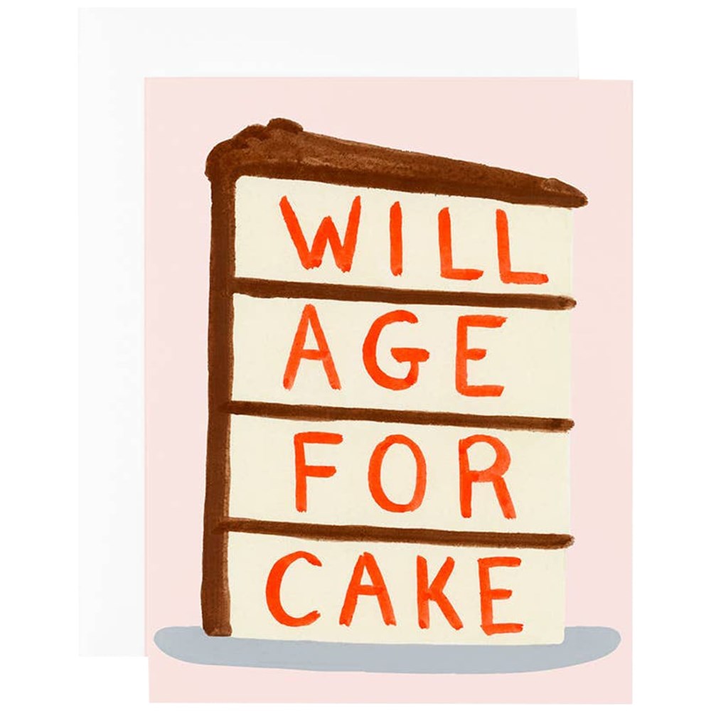 Dear Hancock Will Age For Cake Card (1 pc)