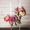 Floral Genius Candle Ring Vase Set (2 pcs) - product shown zoomed out on candle (candle not included).