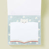 Her Winter Flowers Block Memo - Meow (1 pc) - product shown open to page.