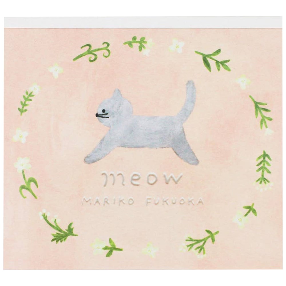 Her Winter Flowers Block Memo - Meow (1 pc)