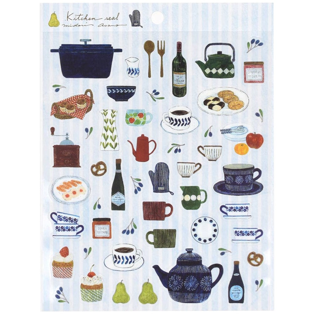 Her Winter Flowers Kitchen Sticker Sheet (1 sheet)
