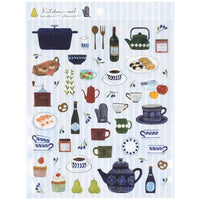 Her Winter Flowers Kitchen Sticker Sheet (1 sheet)