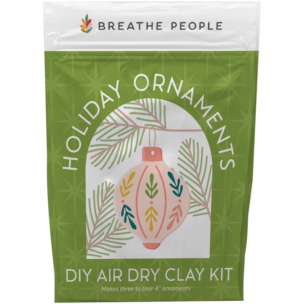 Breathe People DIY Air Dry Clay Kit - Make Your Own Holiday Ornaments (1 kit)