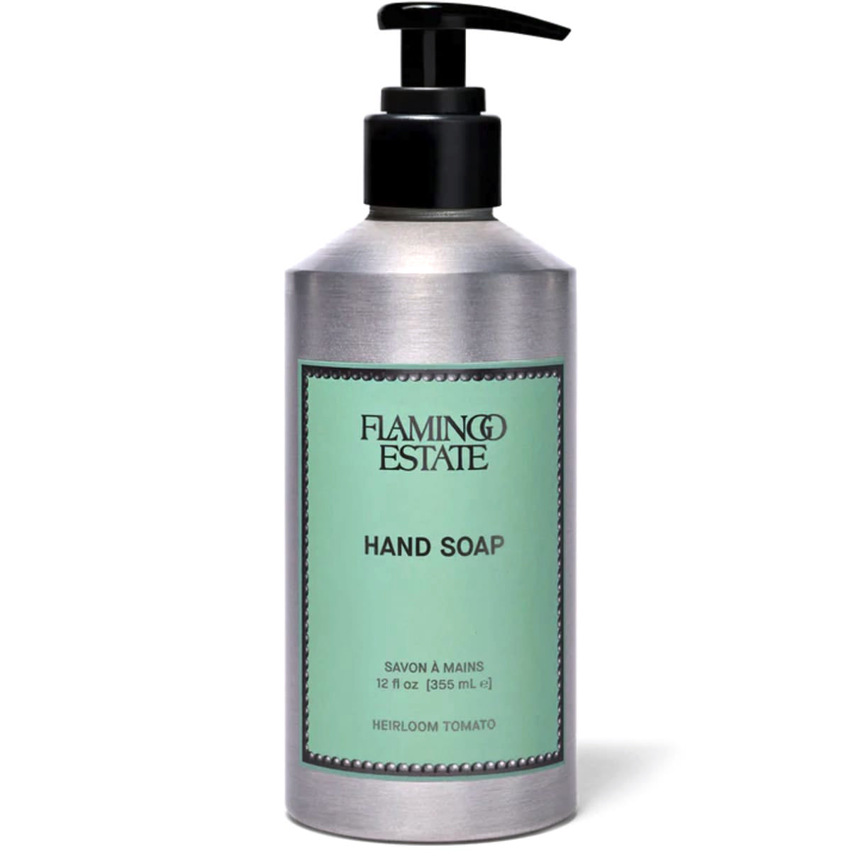 Flamingo Estate Organics Heirloom Tomato Hand Soap (355 ml) - shown with pump