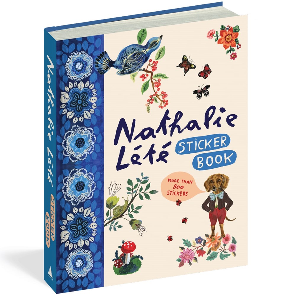 Nathalie Lete Sticker Book (208 pgs) - product shown standing up. 