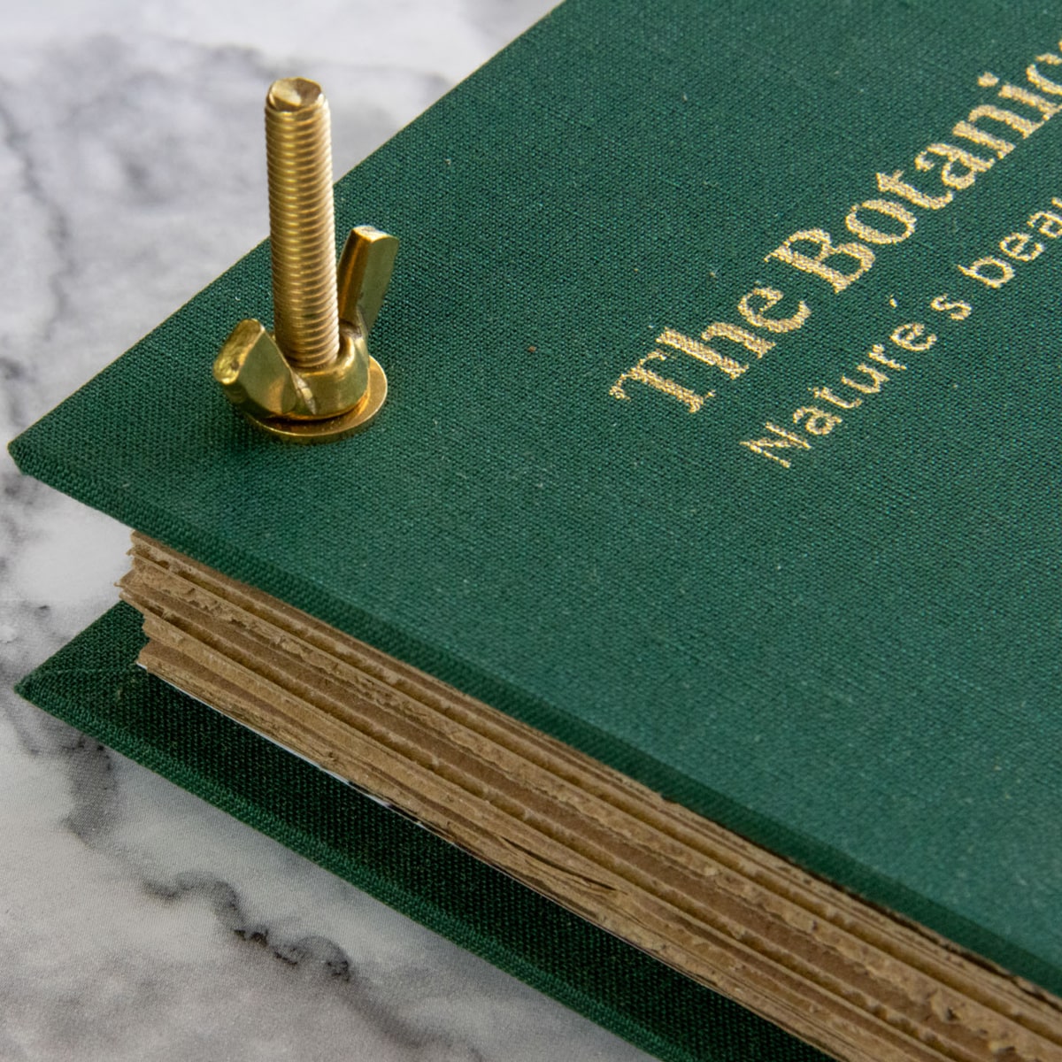 Botanopia The Botanical Flower Press - Linen Cover & Gold Foil (1 kit) - product shown up close. 