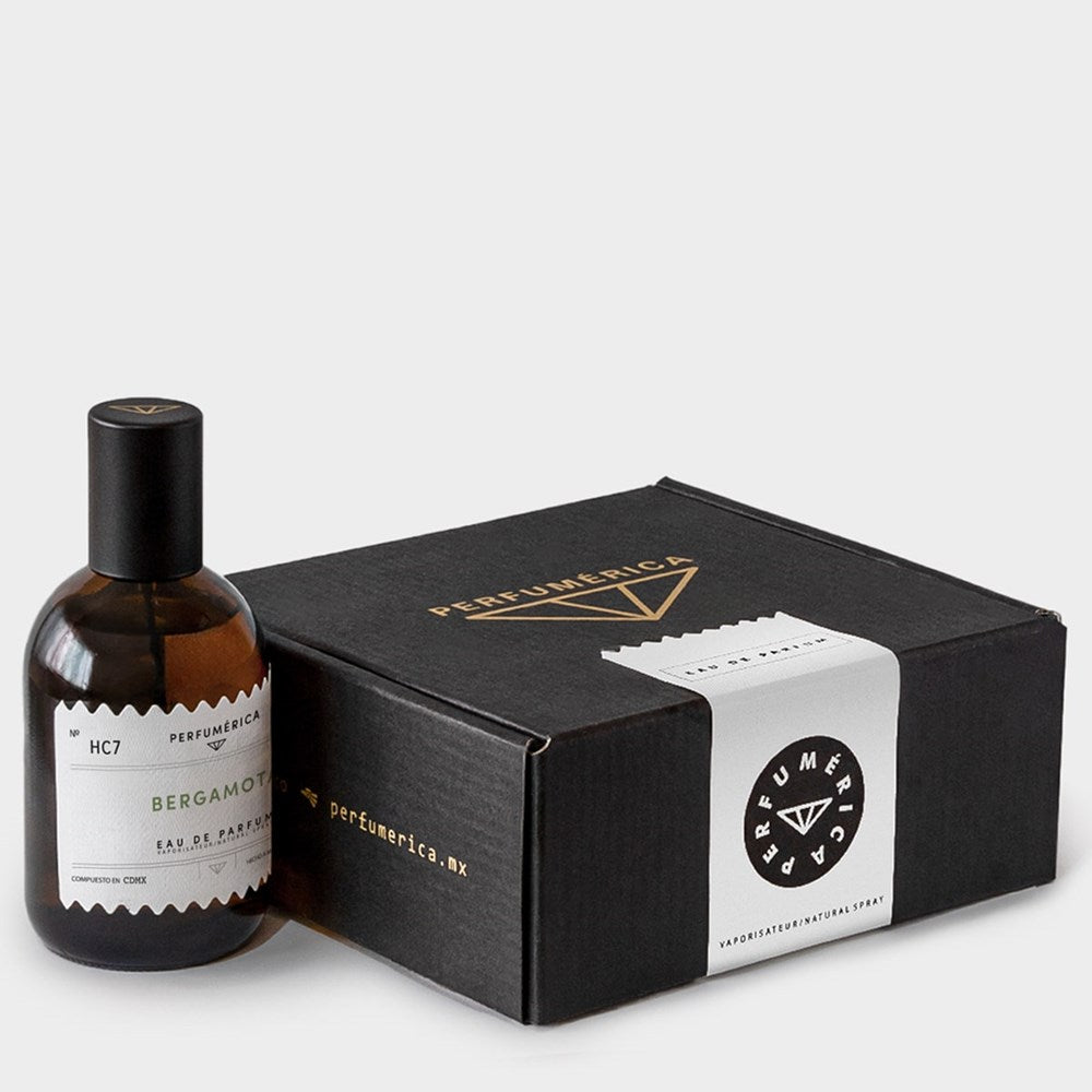 Perfumerica Bergamota Eau de Parfum (120 ml) - product shown next to packaging. 