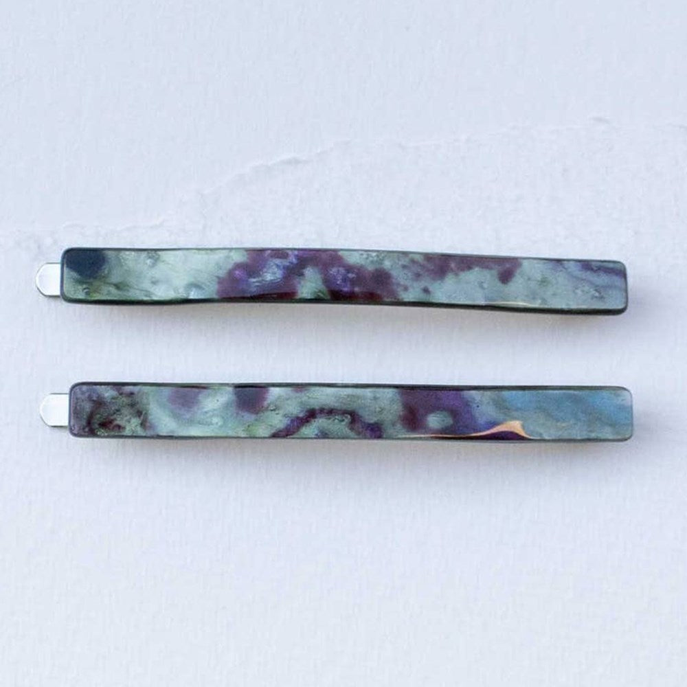 Tiepology Eco Simple Hair Bobby Pin Set - Rusty Mix (2 pcs) - product shown on white background.