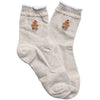 Christmas Cozy Crew Socks - Beige, English