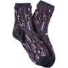 Winter Forest Casual Socks - Charcoal/Maroon