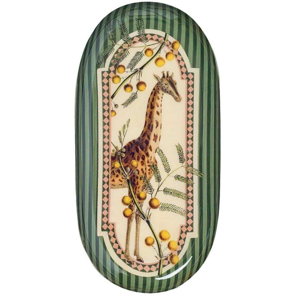 Roomytown Inc Oval Enamel Tray - Giraffe (1 pc)