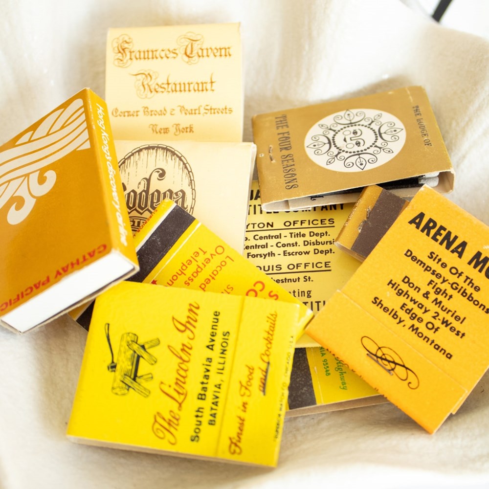 Keepsake Candle Vintage Matchbooks - Yellow (10 pcs)